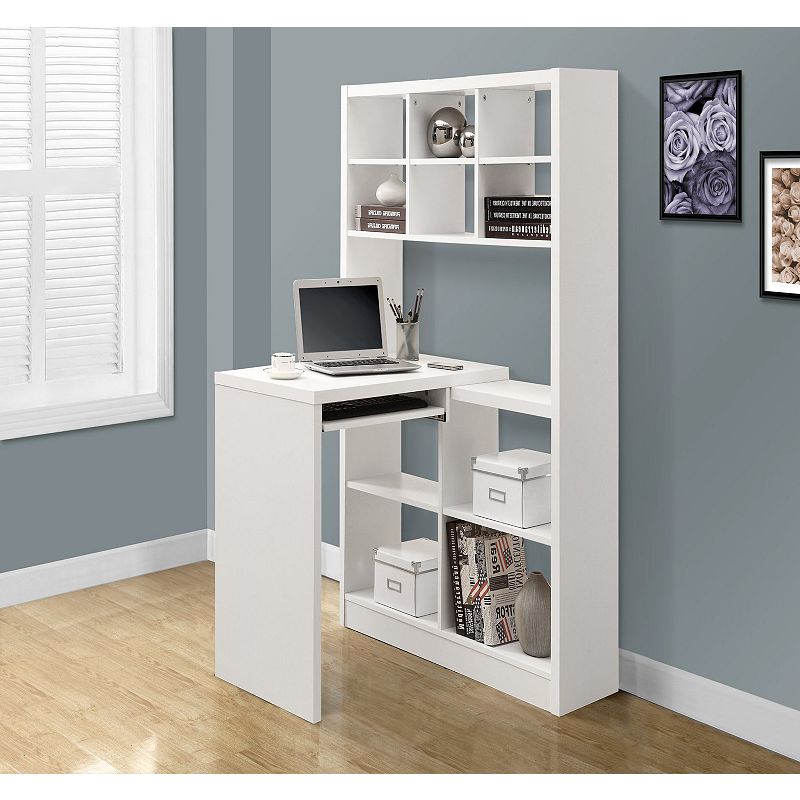 60 White Contemporary Left or Right Corner Computer Desk