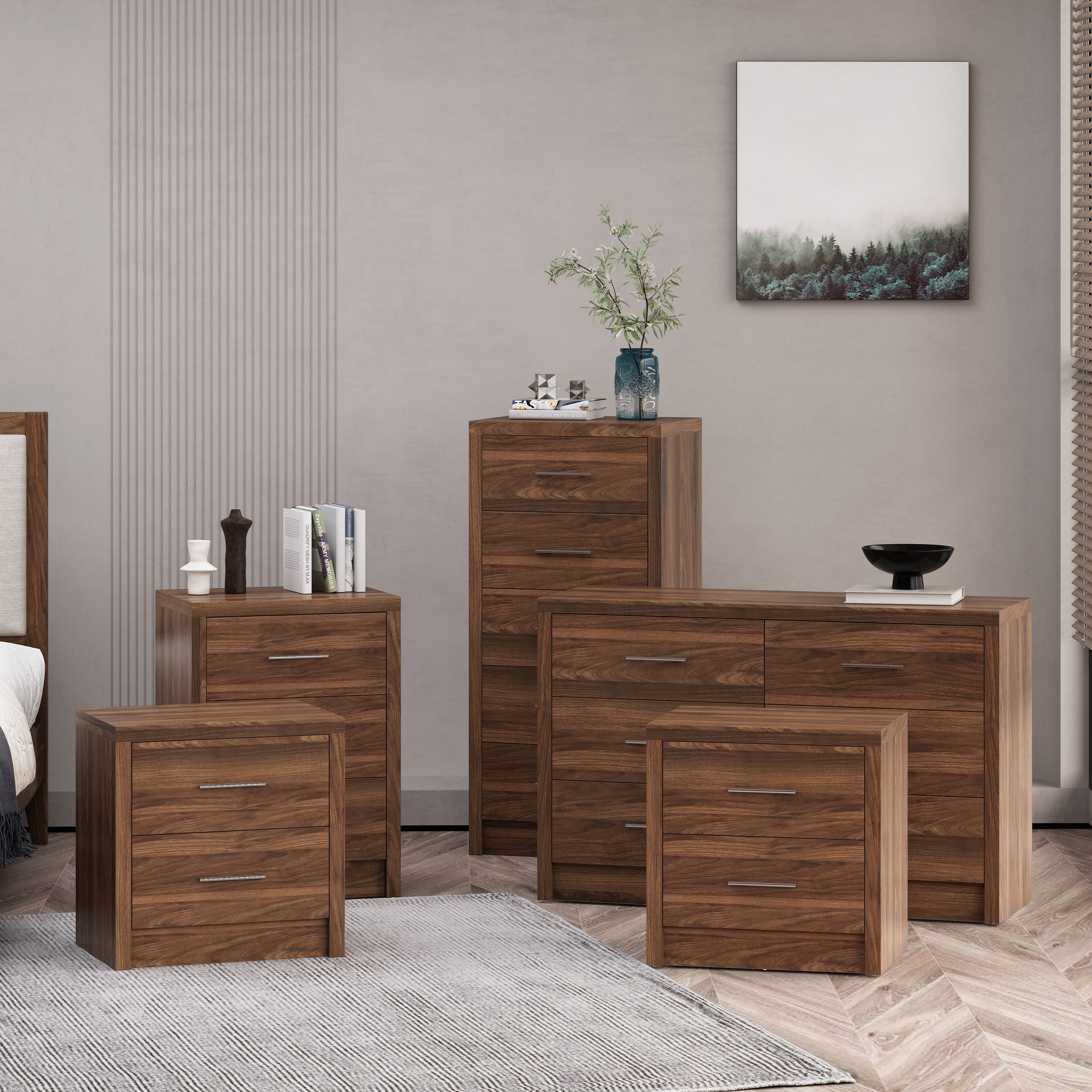 Marlette Modern 5 Piece Bedroom Set