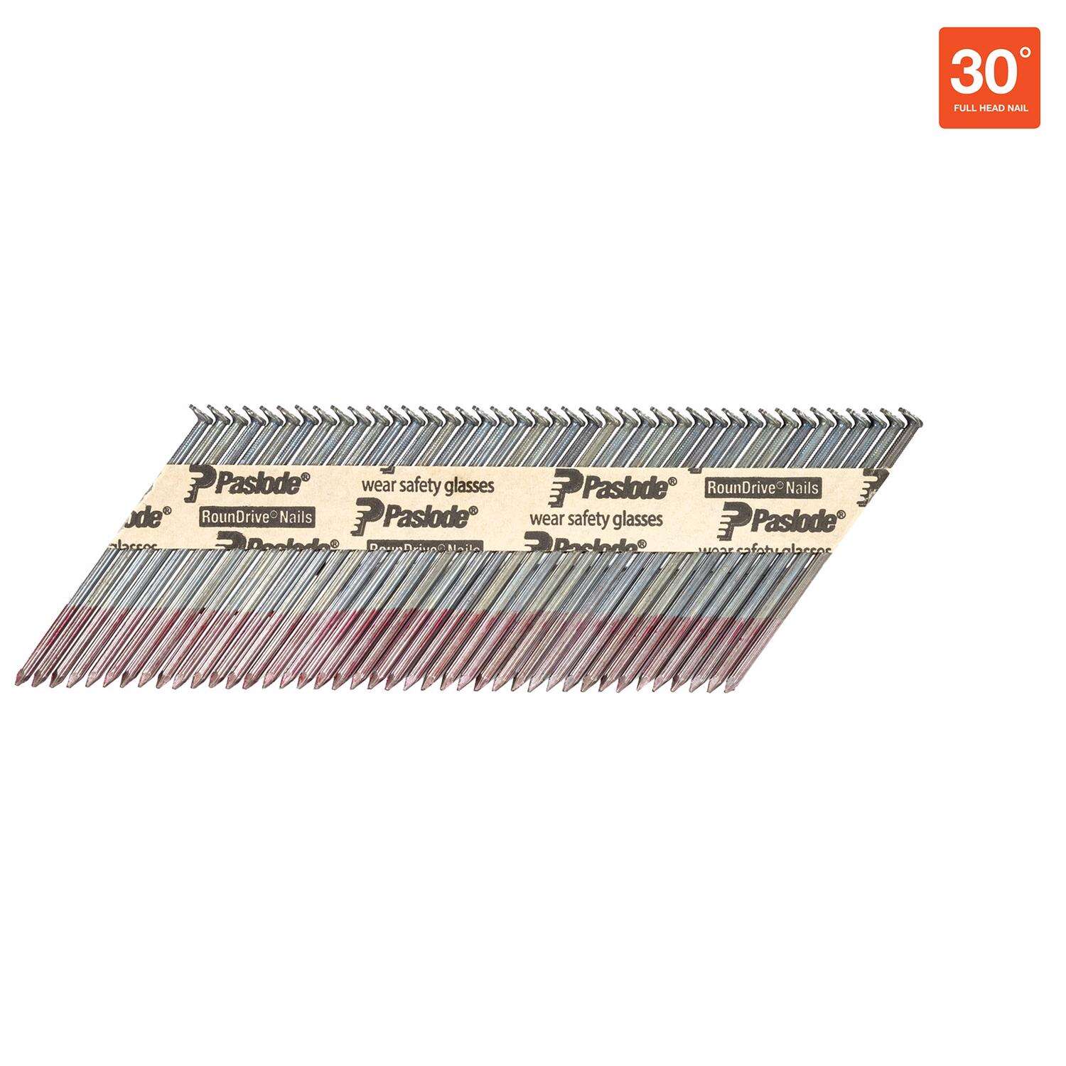 Paslode RounDrive 3 in. .120 Ga. Paper Strip Brite Framing Nails 30 deg 5000 pk