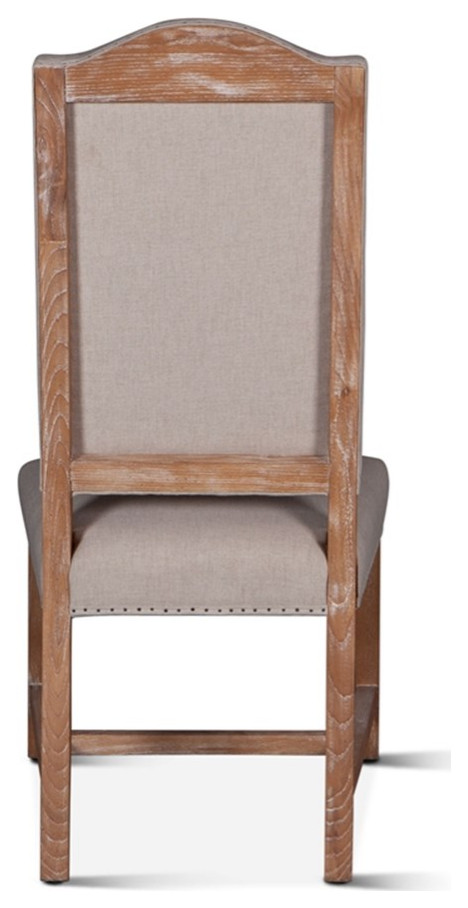 World Interiors Pengrove 18.5 quotWood Fabric Dining Chairs in Beige (Set of 2)   Transitional   Dining Chairs   by Homesquare  Houzz