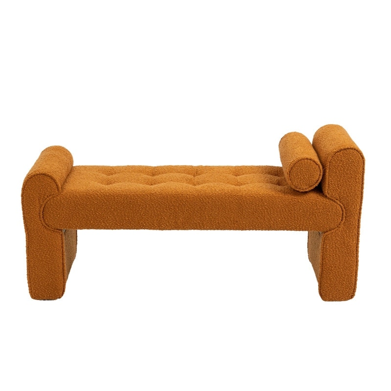 Modern Ottoman Bench upholstered velvet Bed stool End Bed Bench