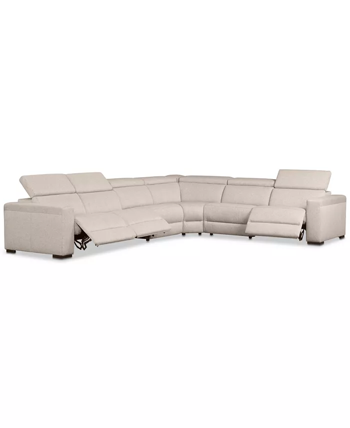 Furniture Nevio 157 6-Pc. Fabric L Shaped Sectional Sofa