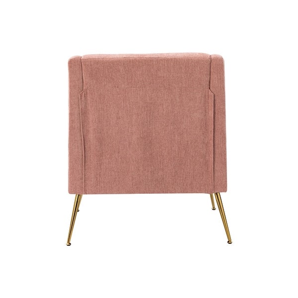 Hyperboreüs Upholstery Accent Armchair with Tufted Back by HULALA HOME