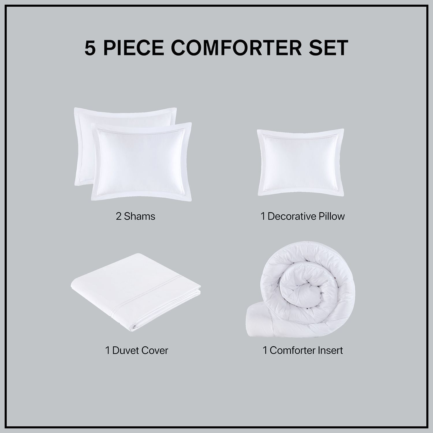 Madison Park Signature Luxury Cotton Sateen Comforter Set with Throw Pillow