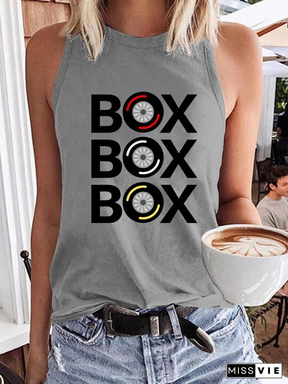 Women's Racing Casual Tank Top