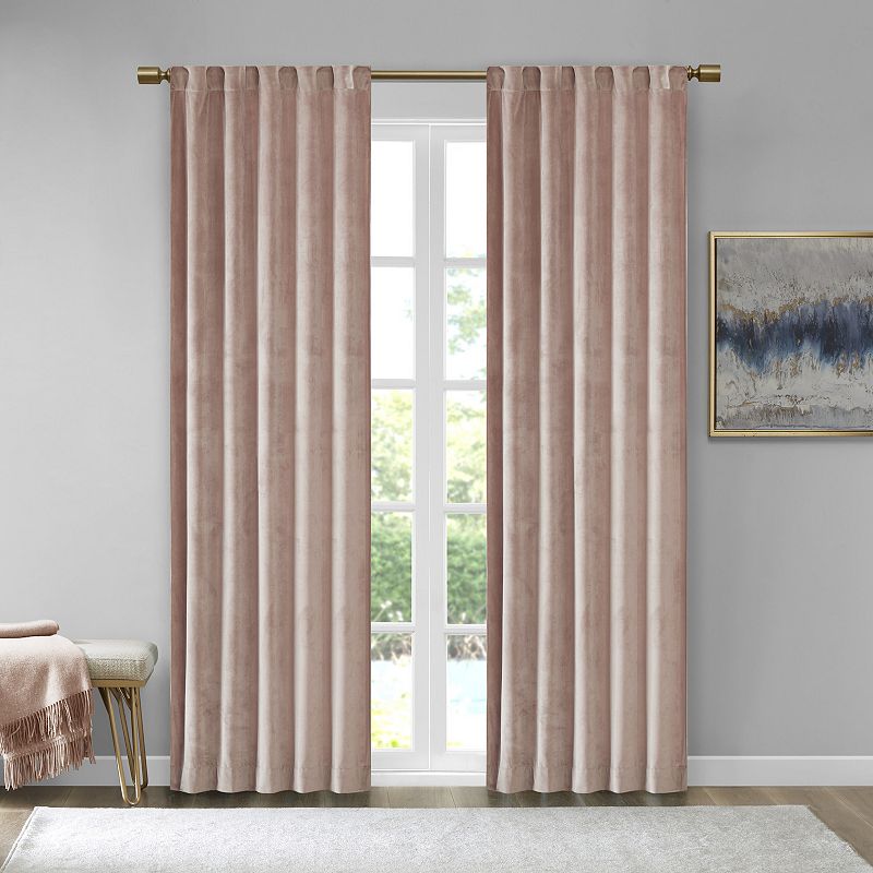 510 Design 2-pack Garett Room Darkening Velvet Rod Pocket Window Curtains