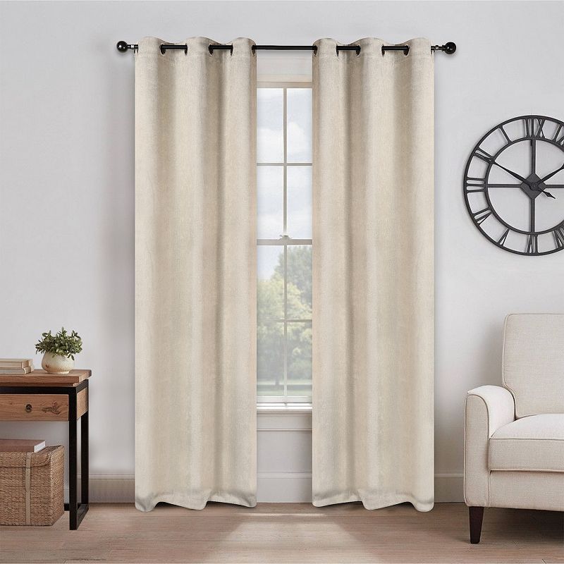 SUPERIOR Senna Insulated Thermal Blackout Set of 2 Window Curtain Panels