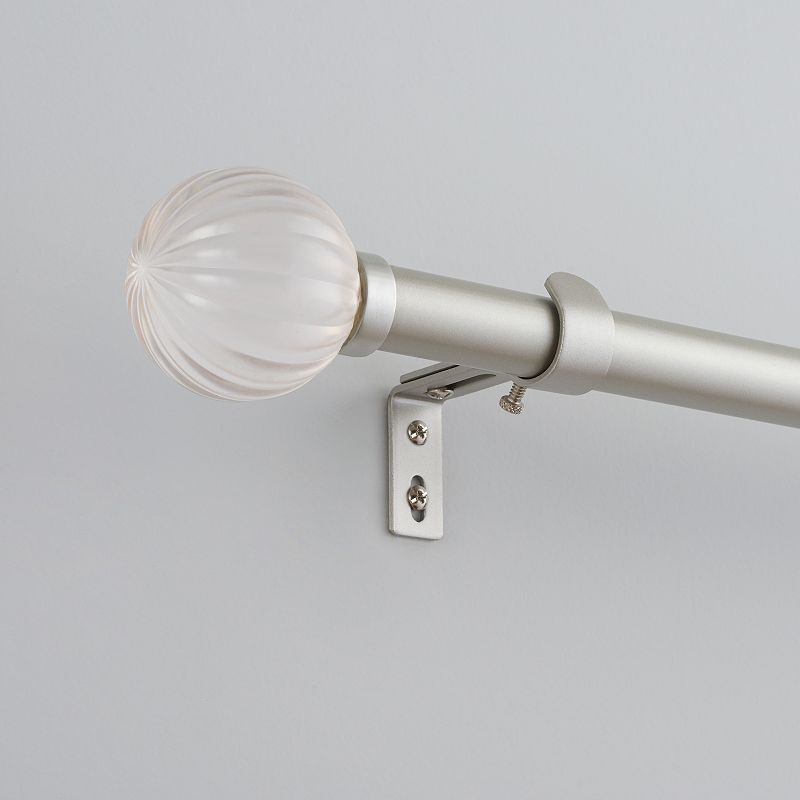 eclipse 1 Decorative Acylic Ball Curtain Rod