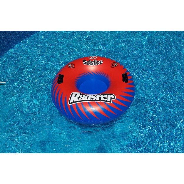 Inflatable Red And Blue Radster Swimming Pool And Snow Tube