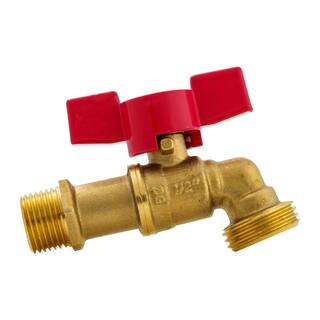 ProLine Series 12 in. x 34 in. Brass MPTSWT x MHT Quarter-Turn Hose Bibb 103-023HN