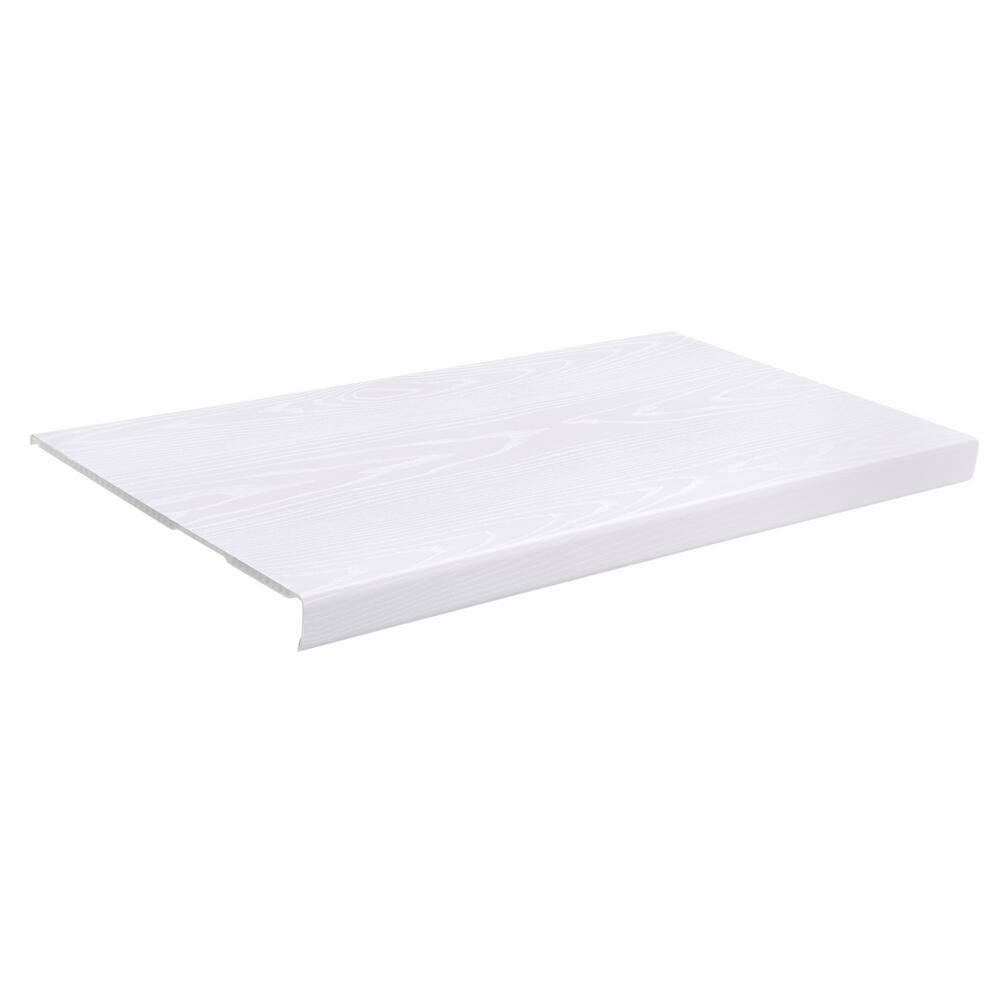 Everbilt 2 ft. x 16 in. Decorative Shelf Cover - White 90337