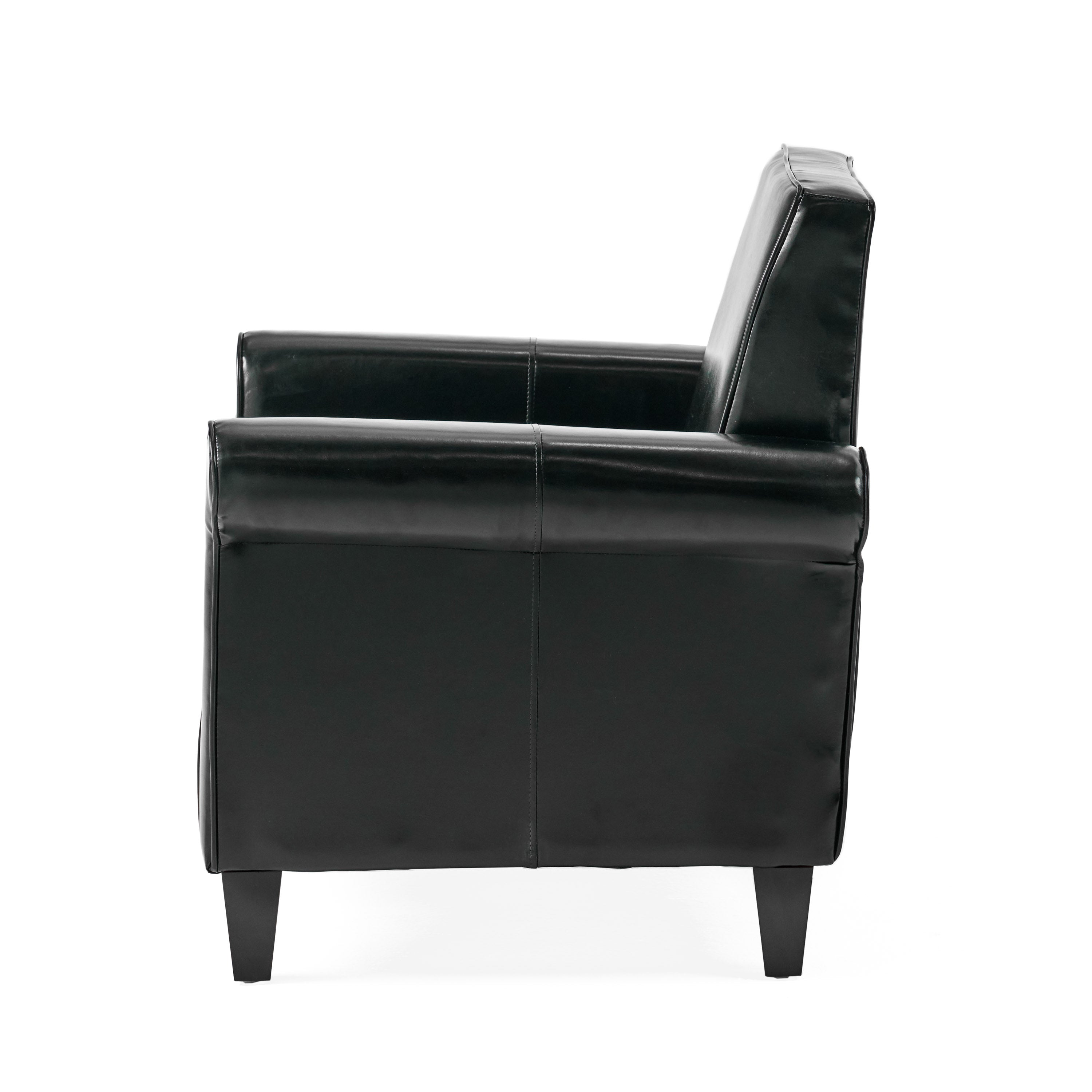 Larkspur Leather Club Chair