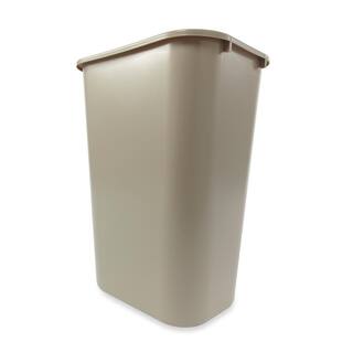 Rubbermaid Commercial Products 10.25 Gal. Gray Plastic Rectangular Deskside Trash Can RCP295700GY