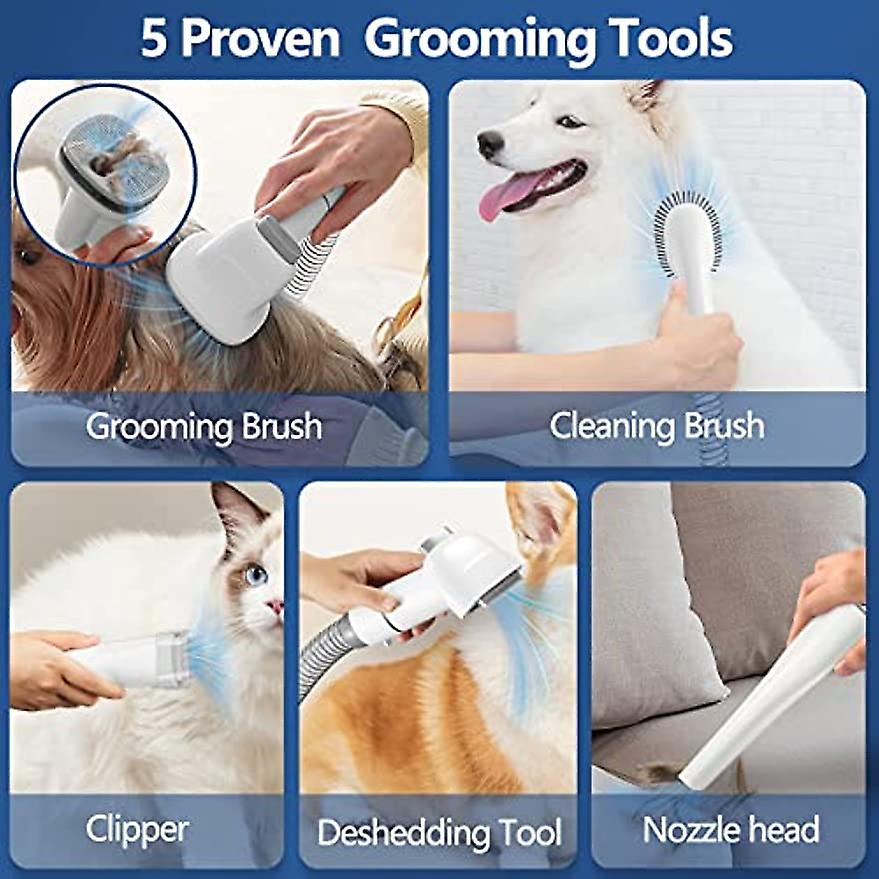 Pet Grooming Vacuum and Dog Grooming Kit With 23l Capacity Larger Pet Hair Dust Cup Dog Brush For Shedding Pet Hair Vacuum Cleaner With 5 Proven Groomin