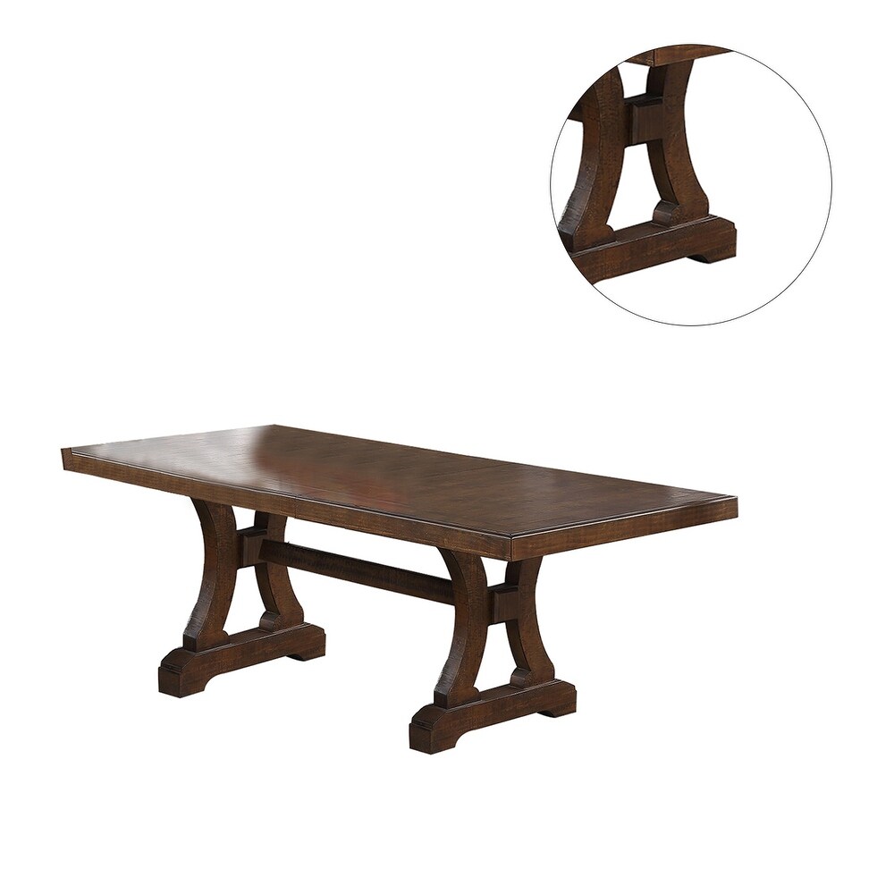 Rectangular Dining Table with 18 inch Leaf