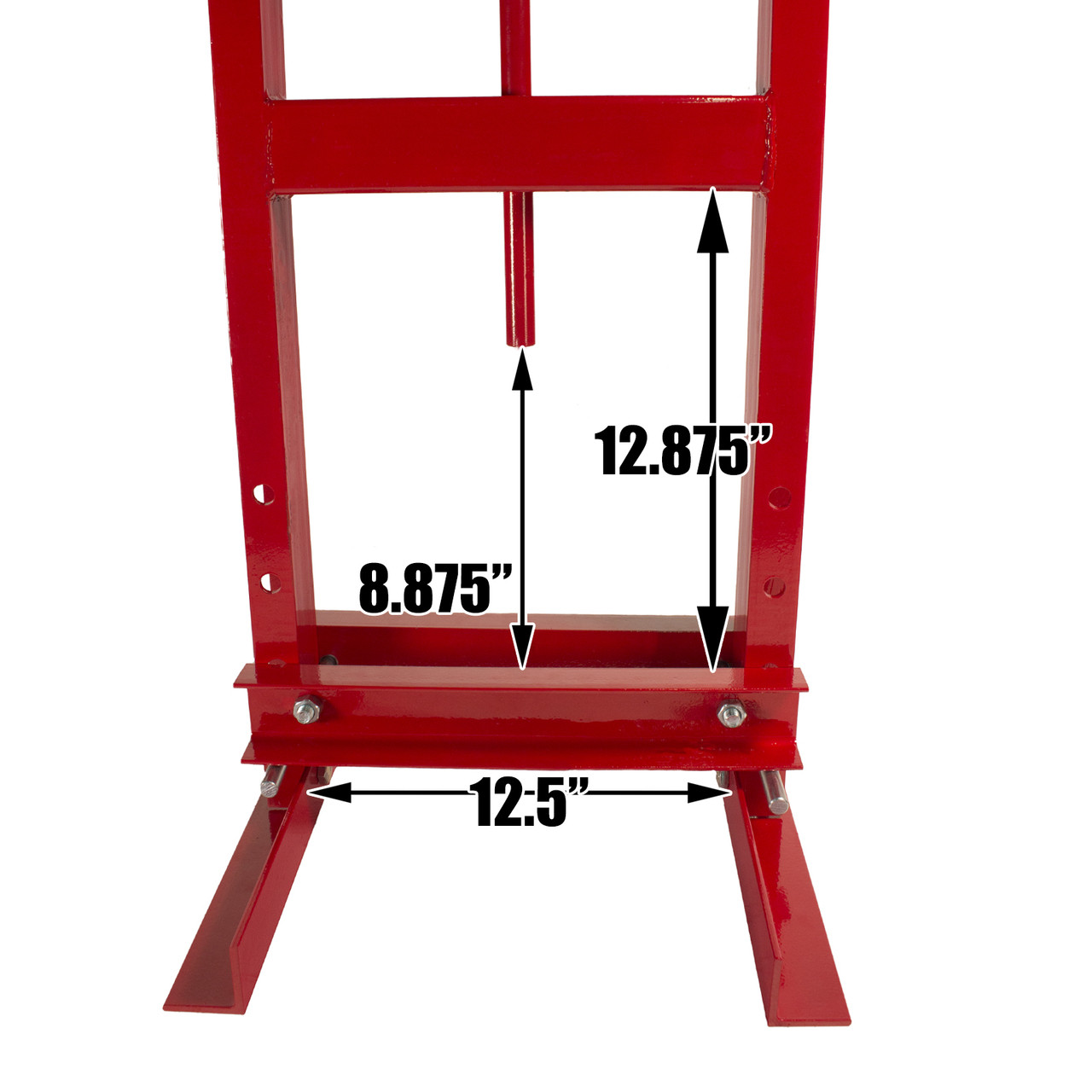 Dragway Tools 6-Ton Hydraulic Shop Press Benchtop with Plates H Frame