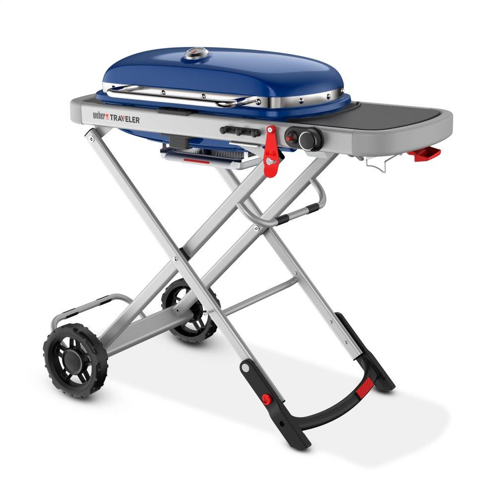 Weber 9020001 Weber Traveler Portable Gas Grill - Deep Ocean Blue