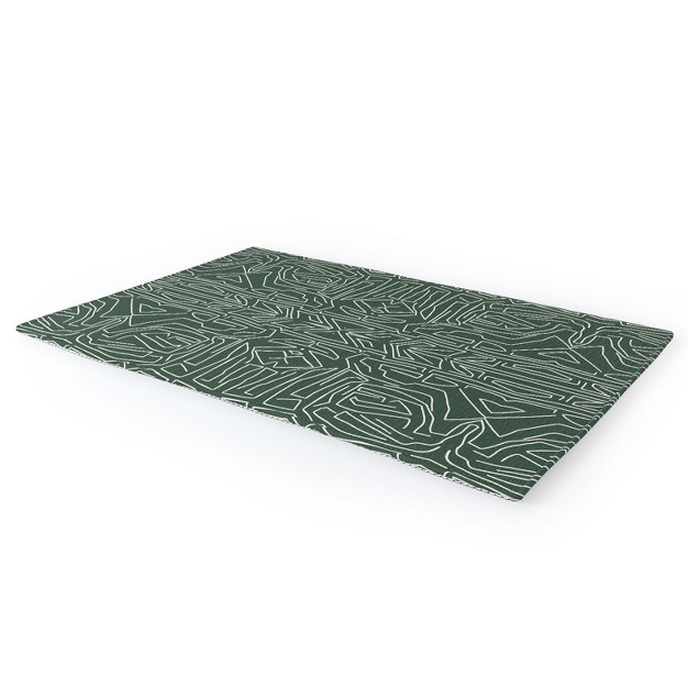 Marta Barragan Camarasa Abstract Pattern Linear Stroke Outdoor Rug Deny Designs