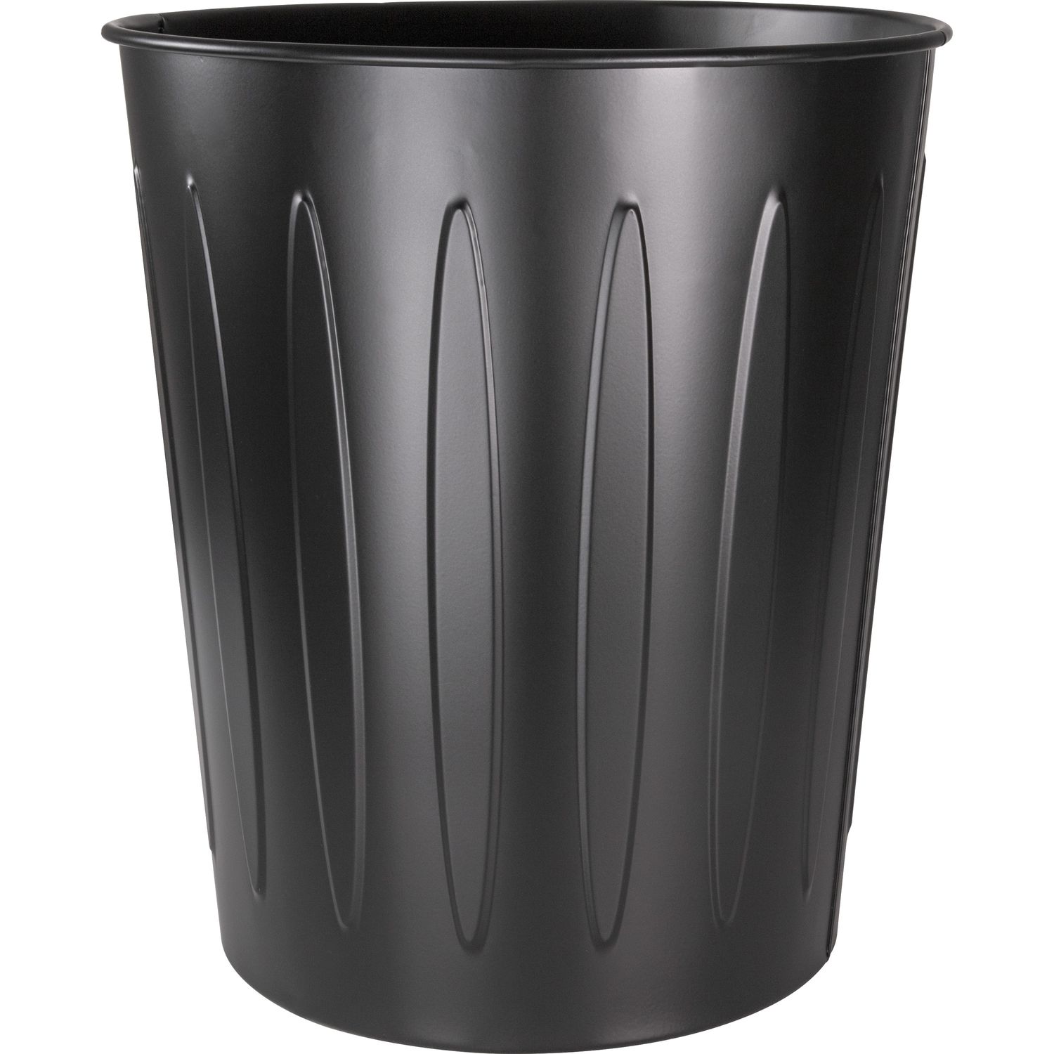 Steel 6 Gallon Fire-safe Trash Can by Genuine Joe GJO58897