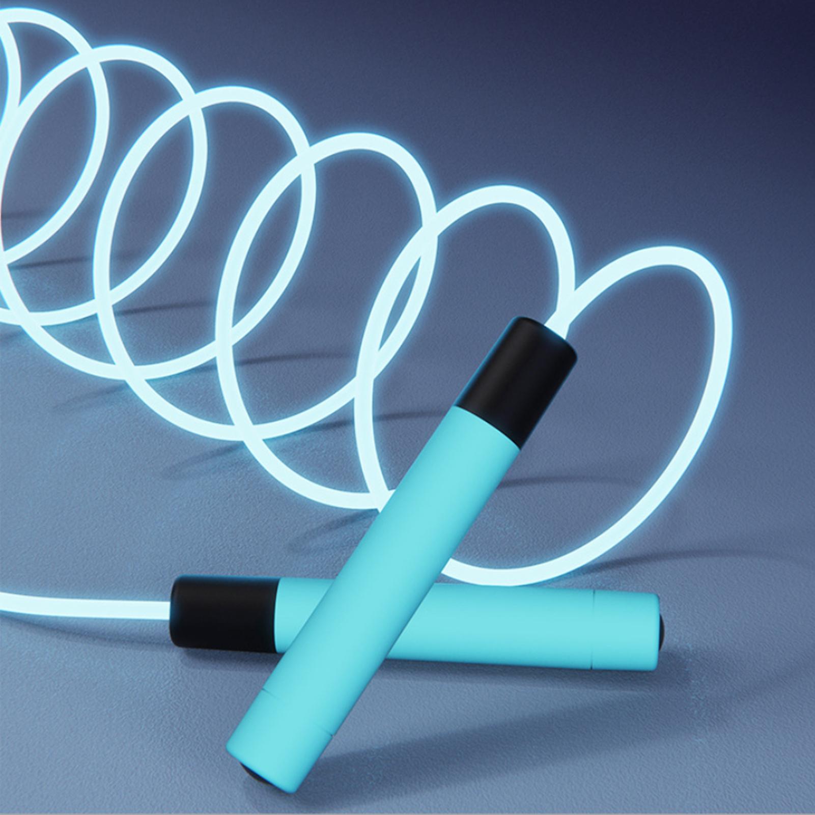 Luminous Fluorescent Jump Rope Outdoor Fitness Night Glowing Skipping Rope For Children Students Exercise Multicolor