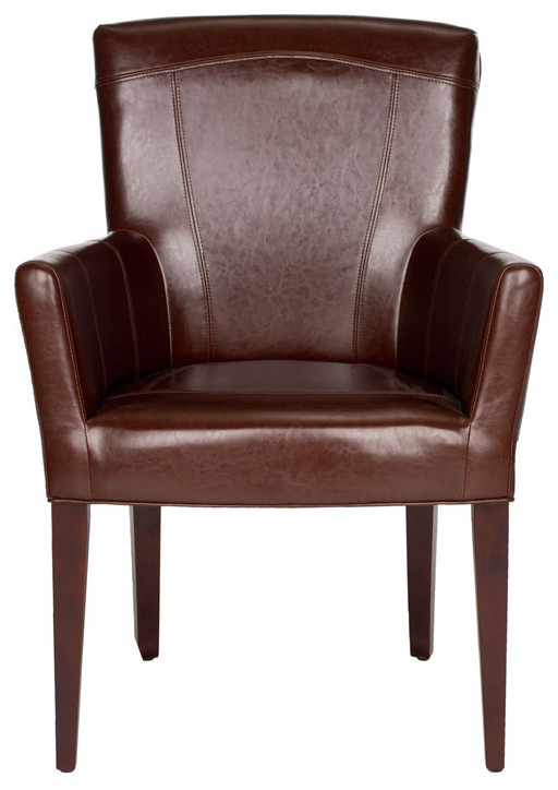 Jay Arm Chair Brown Leather   Midcentury   Dining Chairs   by V.S.D Furniture  Houzz