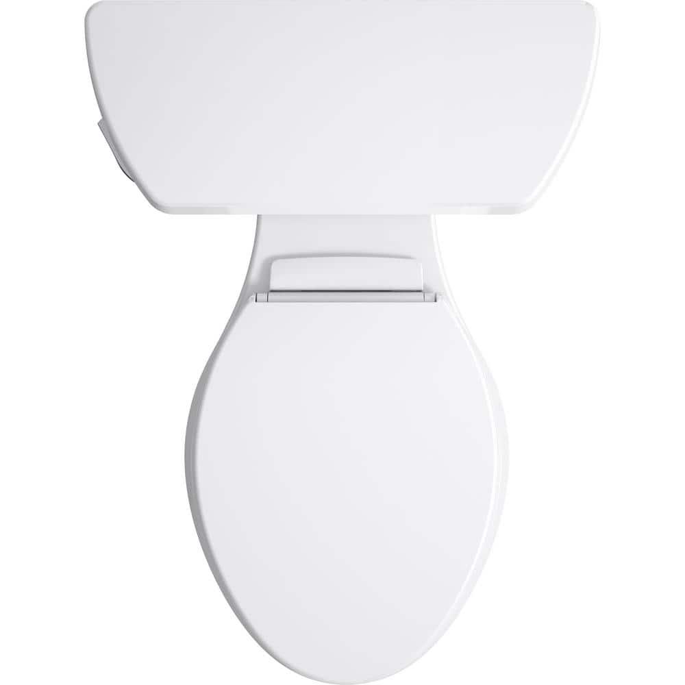 KOHLER Highline QuietClose Elongated Closed Front Toilet Seat in White