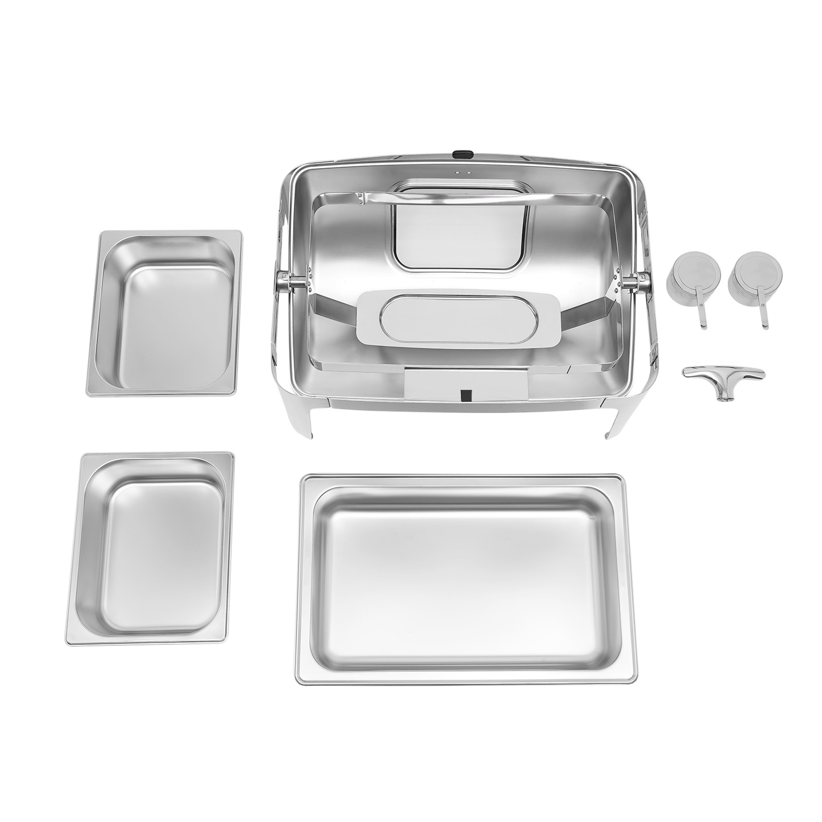 Chafing Dish Buffet Set， 14.26Qt Stainless Steel Buffet Servers and Warmers for Party Catering