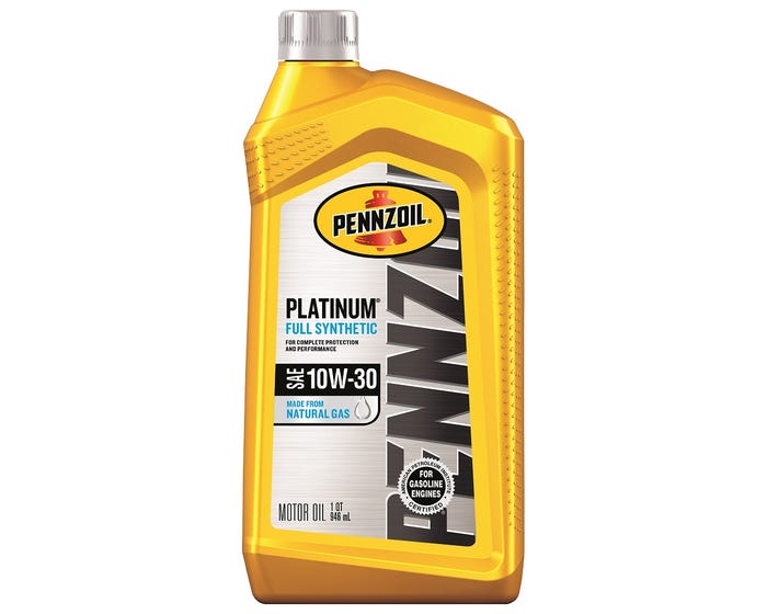 Pennzoil Platinum Full Synthetic 10W-30 Motor Oil， 1-Quart - 550022687