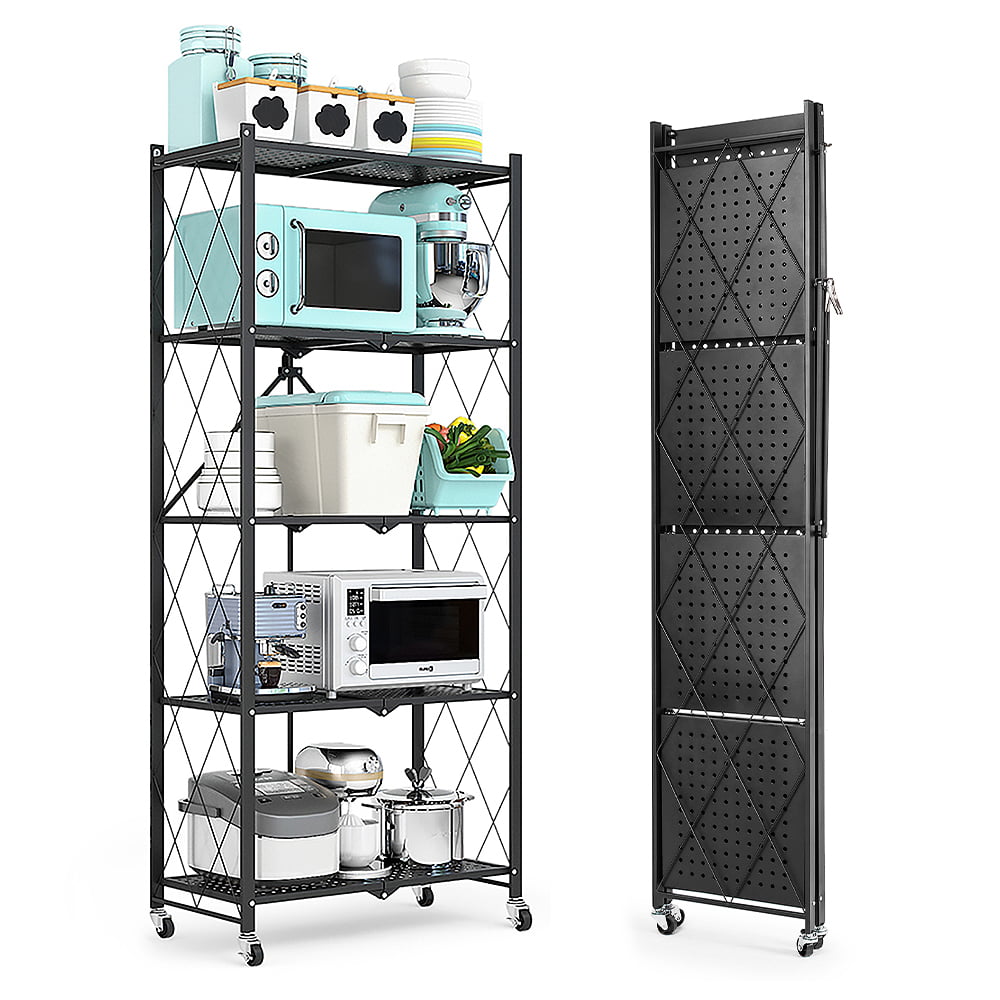 COOKCOK 5-Tier Storage Shelving Unit,Heavy Duty Metal Shelf 27.9