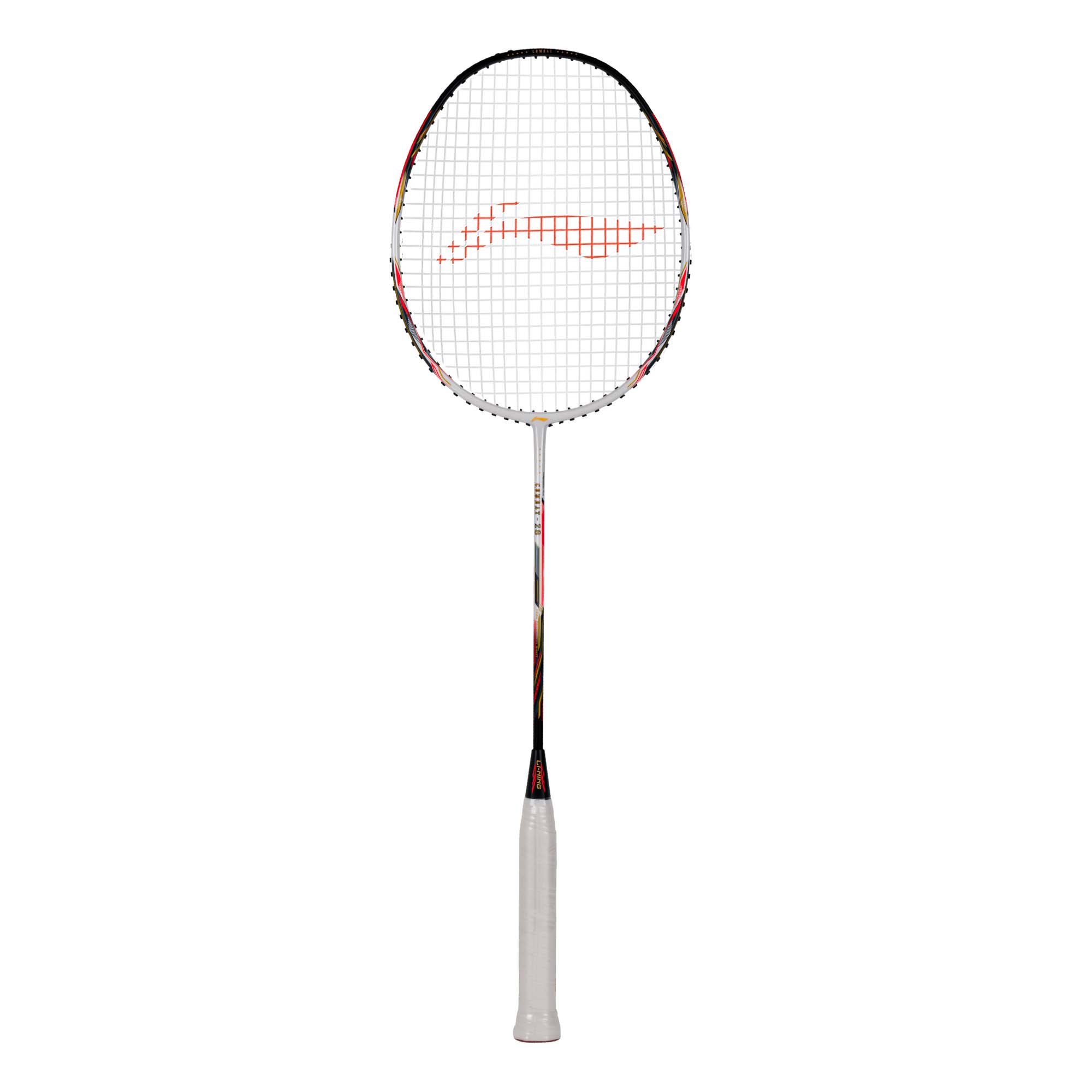 Li-Ning Combat Z8 Badminton Racket (White/Black/Orange Red) - 84 Grams