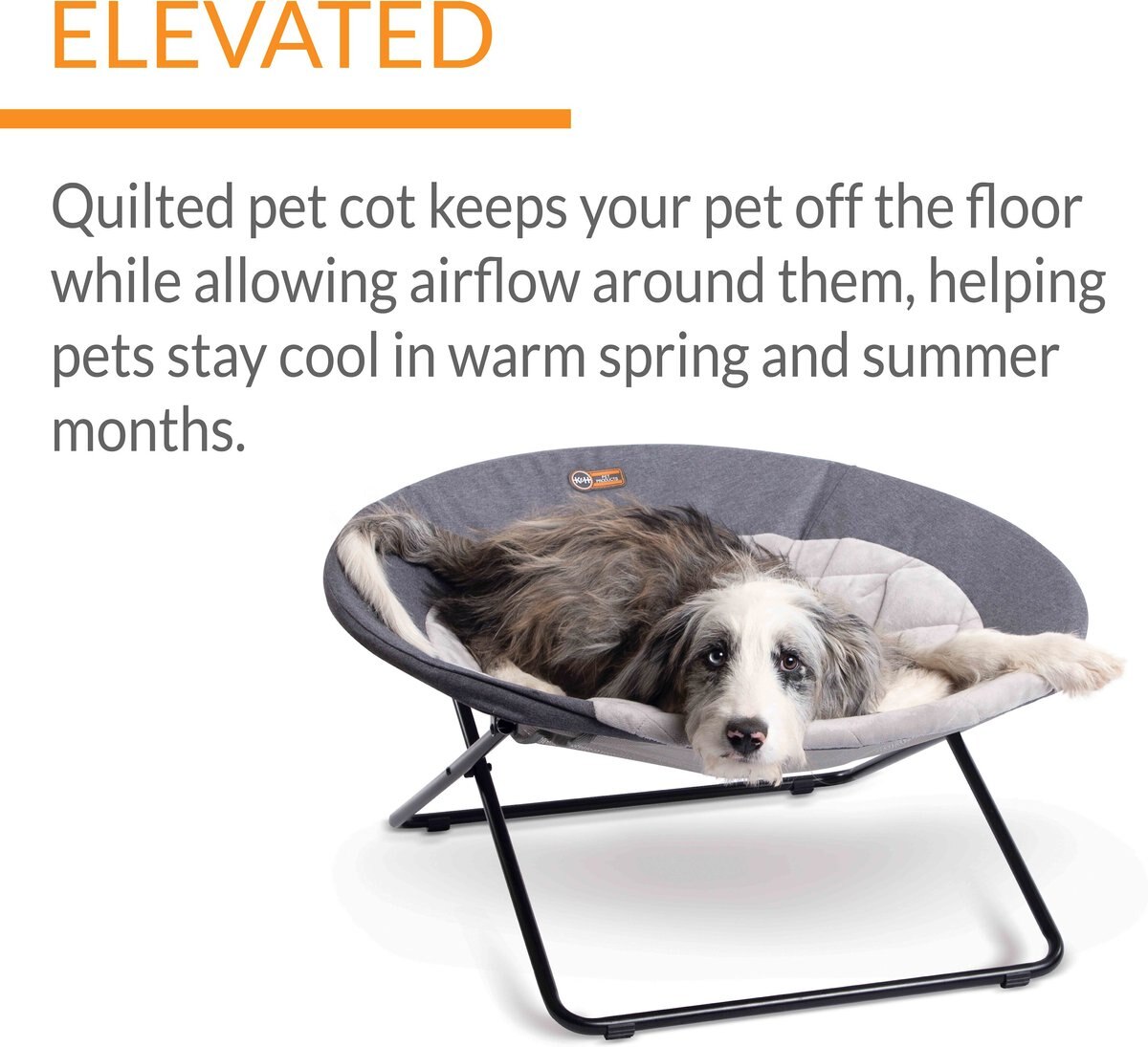 KandH Pet Products Cozy Cot Elevated Dog Bed