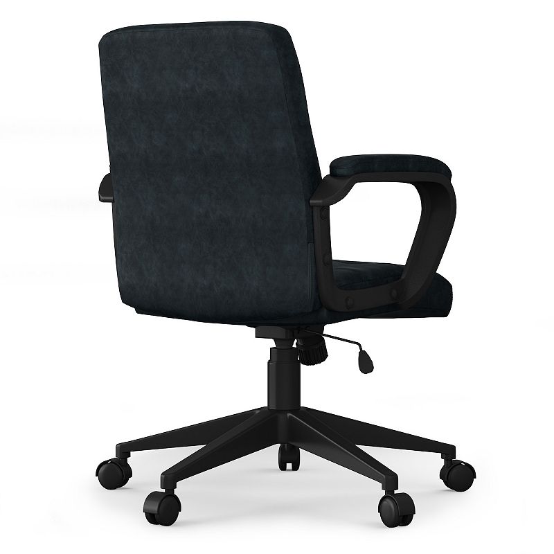 Simpli Home Brewer Executive Swivel Office Chair