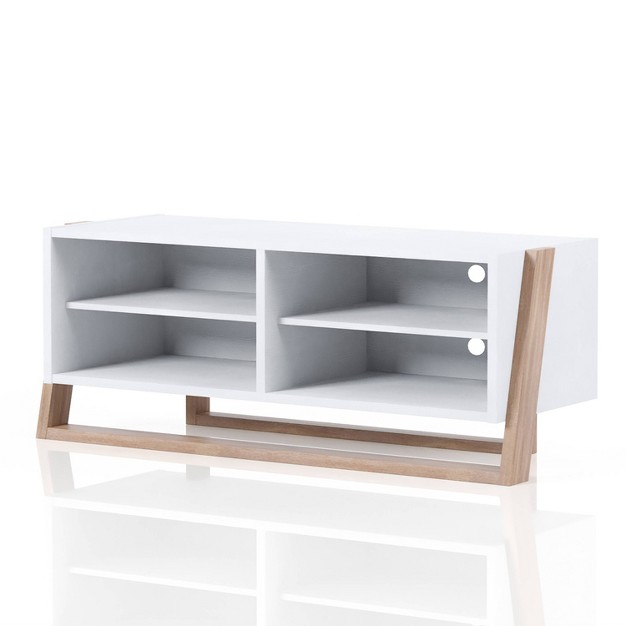 Shelf And Console Tv Stand Beige Mibasics