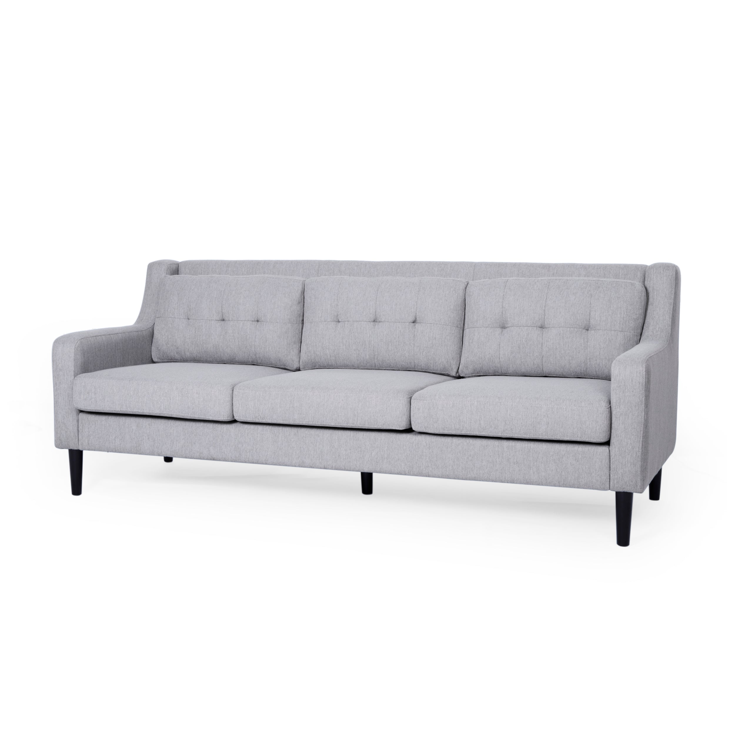 Daelynn Tufted Fabric 3 Seater Sofa