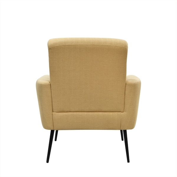 Mid Century Modern Upholstered Fabric Accent Chair