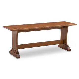 Linon Home Decor AnnClaire Golden Pine Breakfast Nook with Table and Bench THD02675