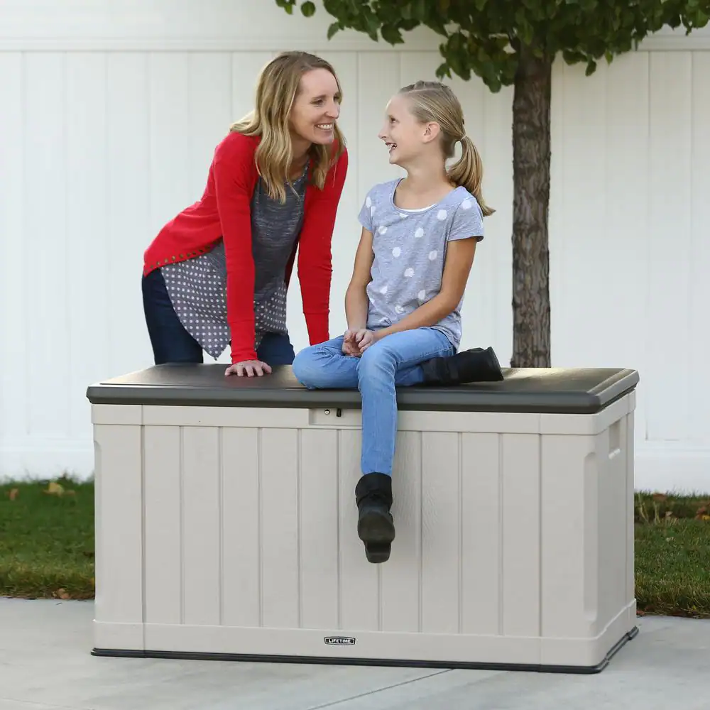 Lifetime 60186 116 Gal. Heavy-Duty Outdoor Storage Deck Box