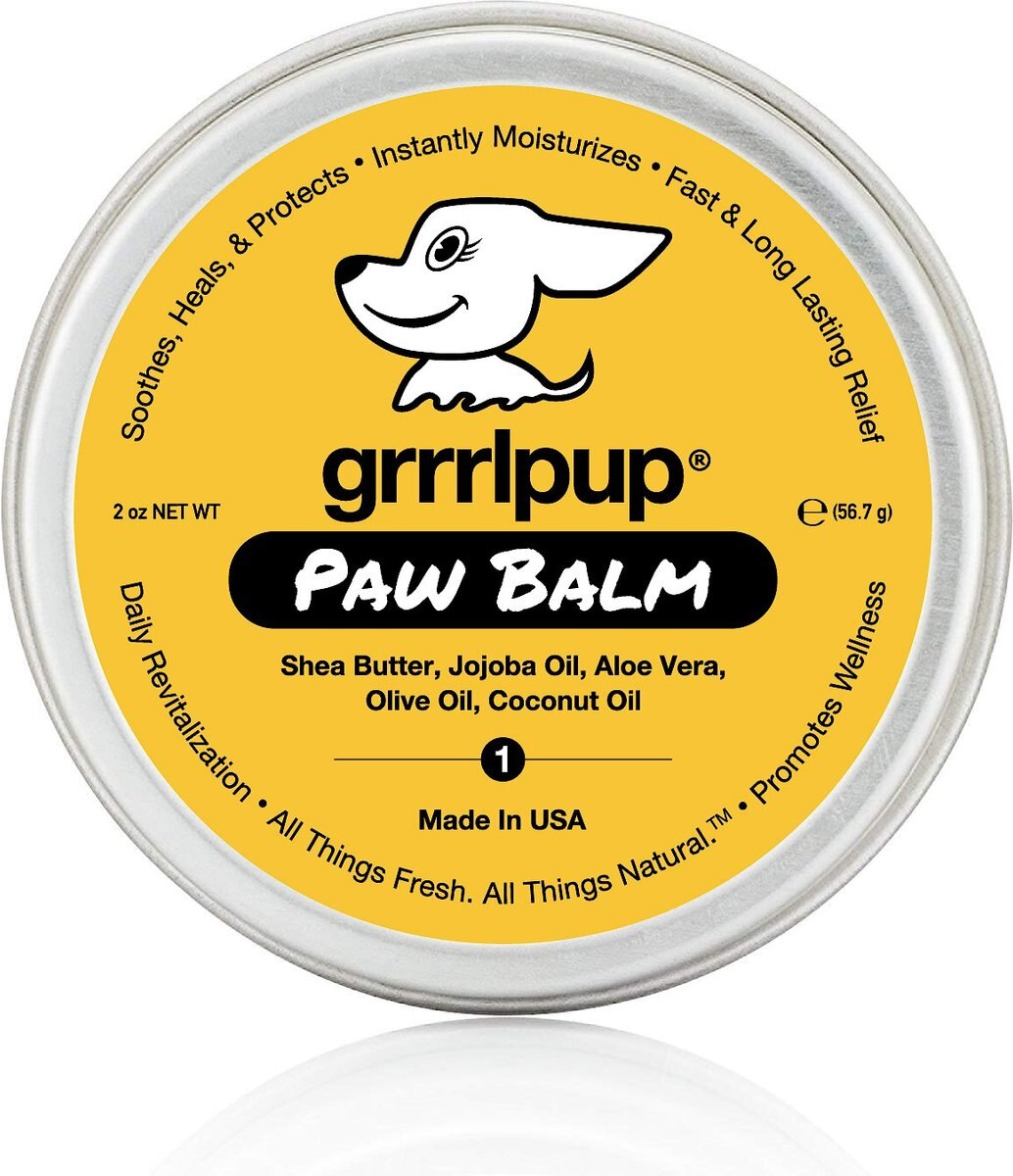 Grrrlpup Paw， Nose， Itch and Calm Dog Balm Set， 4 count， 2-oz bottle