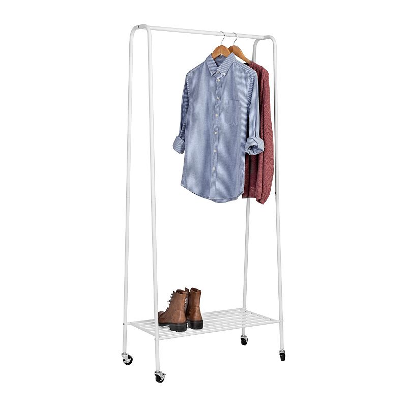 Honey-Can-Do Garment Rack With Shoe Shelf