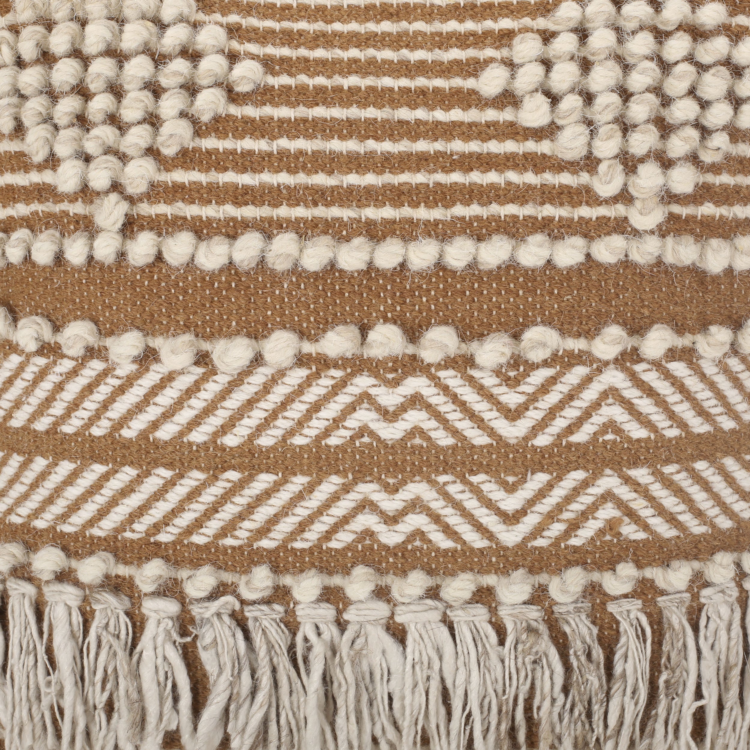 Nahyla Macrame Boho Throw Pillow