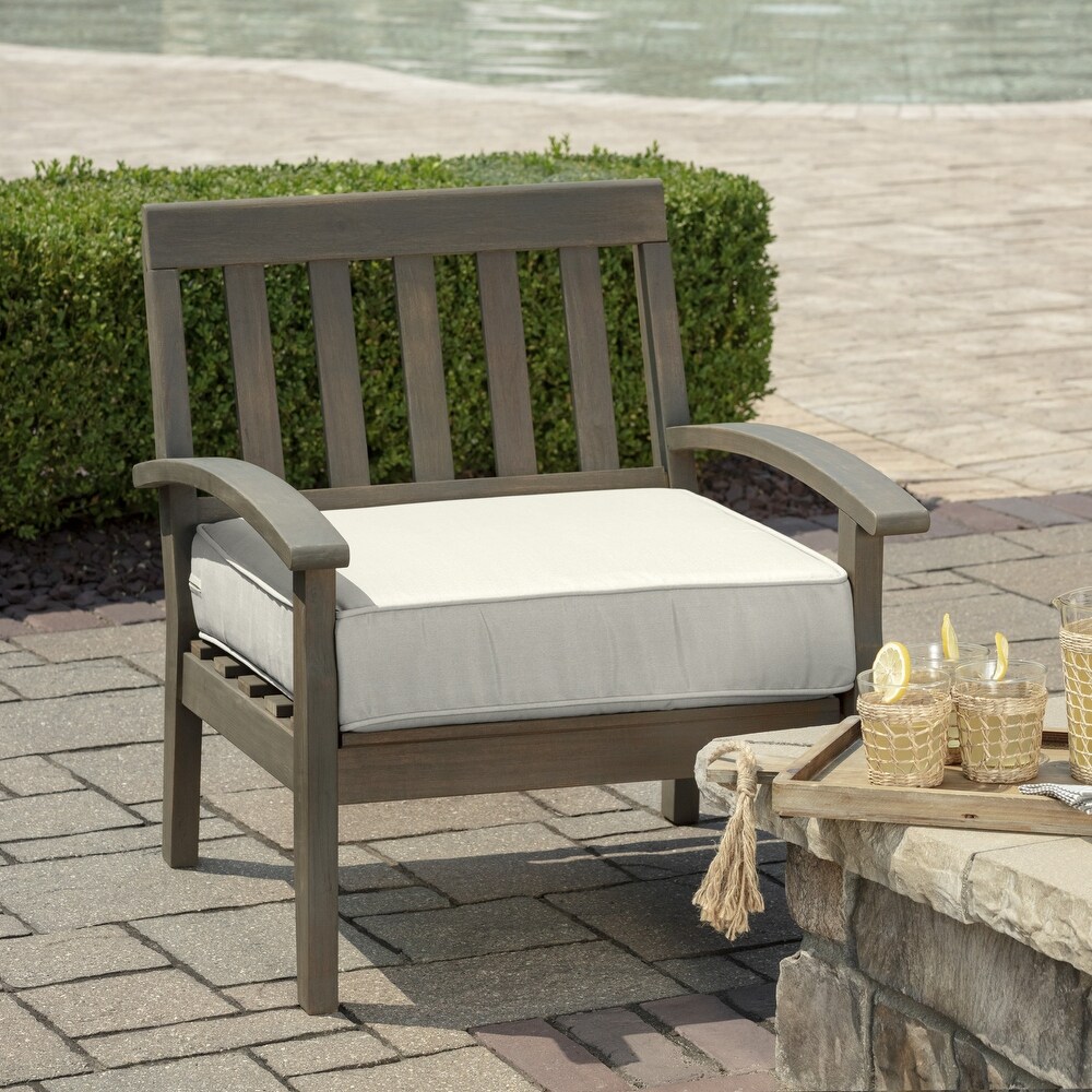 Arden Selections ProFoam 24 x 24 in Outdoor Deep Seat Bottom Cushion