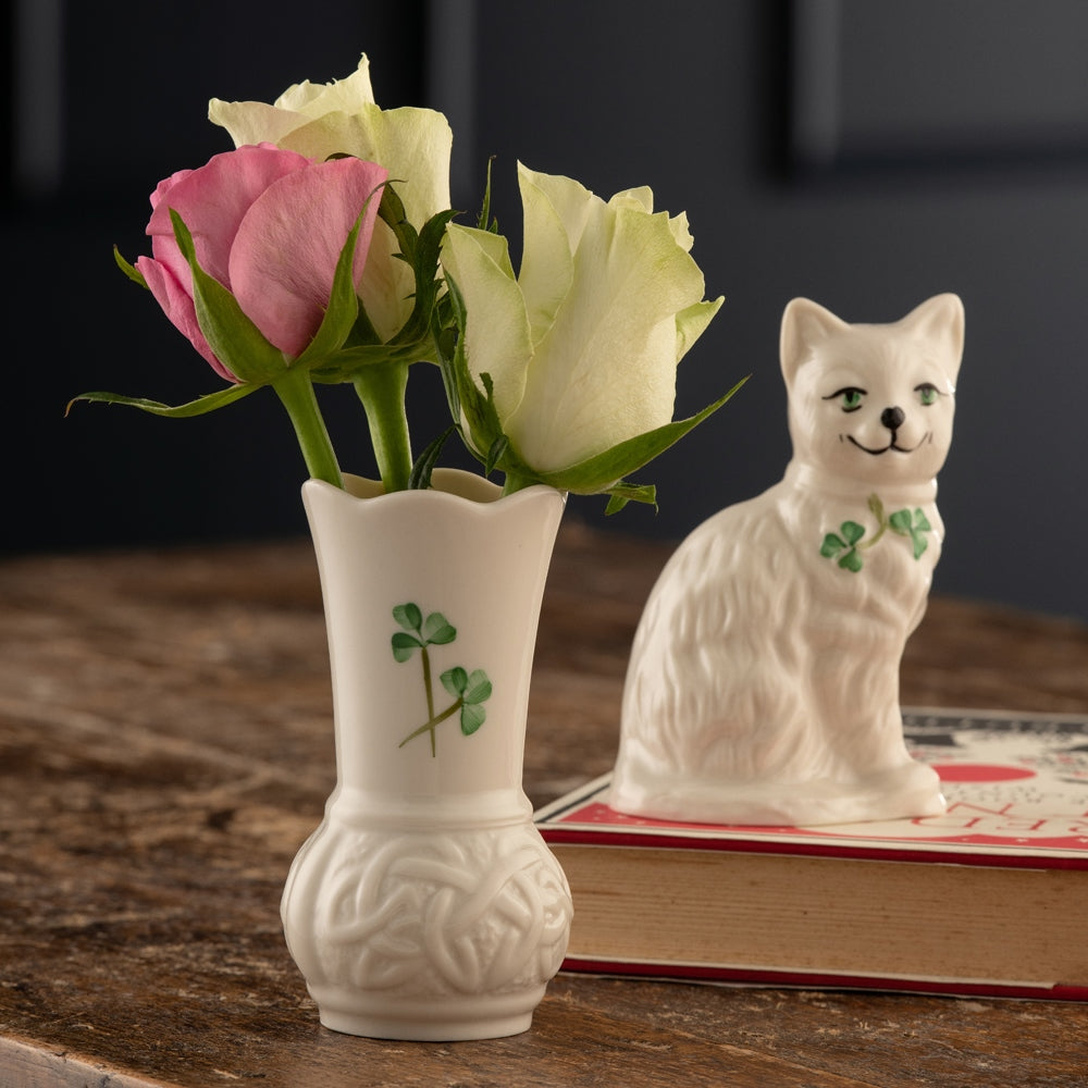 Belleek Classic Quizzical Cat