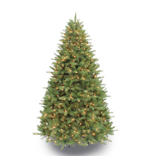 Puleo International 7.5foot Prelit Douglas Fir Artificial Christmas Tree