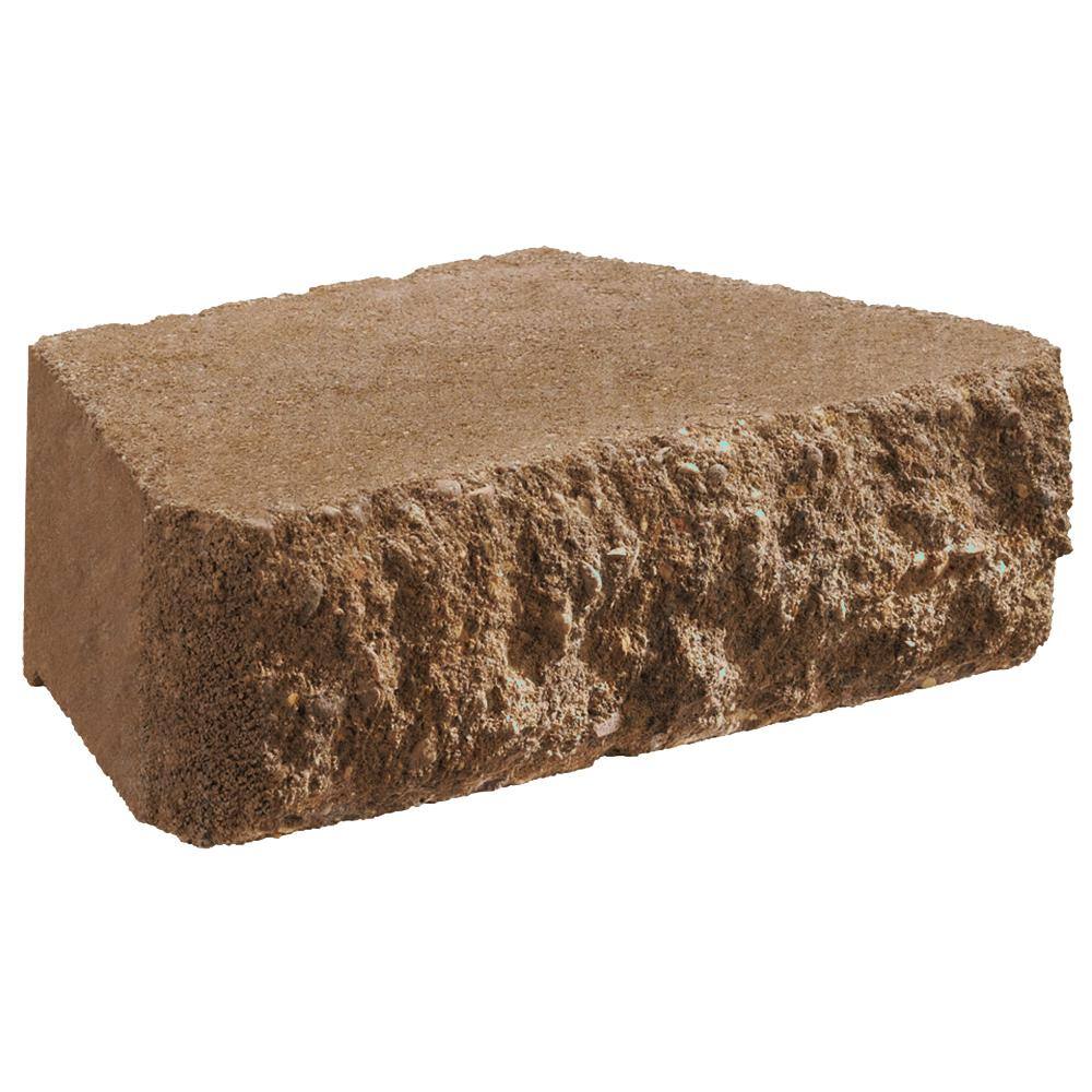 Oldcastle Carlton 3 in. x 10 in. x 6 in. Brown Buff Concrete Retaining Wall Block (192-Piece Pallet) 12051178