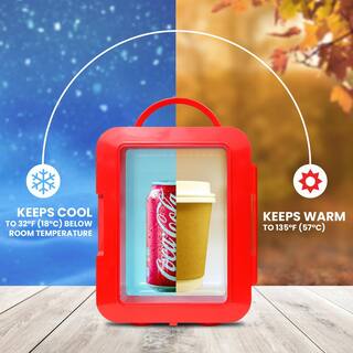 Coca-Cola 0.14 Cu. Ft. World 1971 Series 6 can Mini Fridge without Freezer KDC4-WORLD