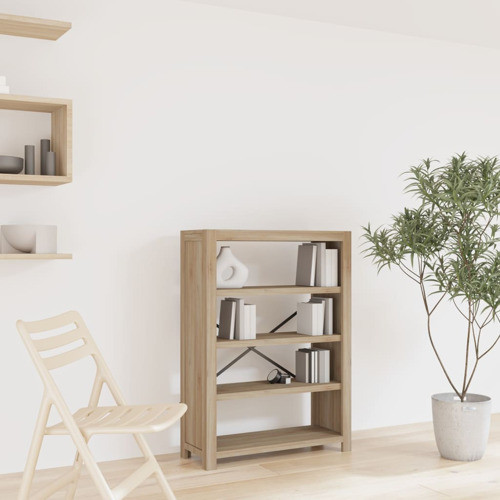 vidaXL Bookshelf Bookcase 7 Tier Shelf Rack for Souvenirs Solid Wood Acacia   Transitional   Bookcases   by vidaXL LLC  Houzz