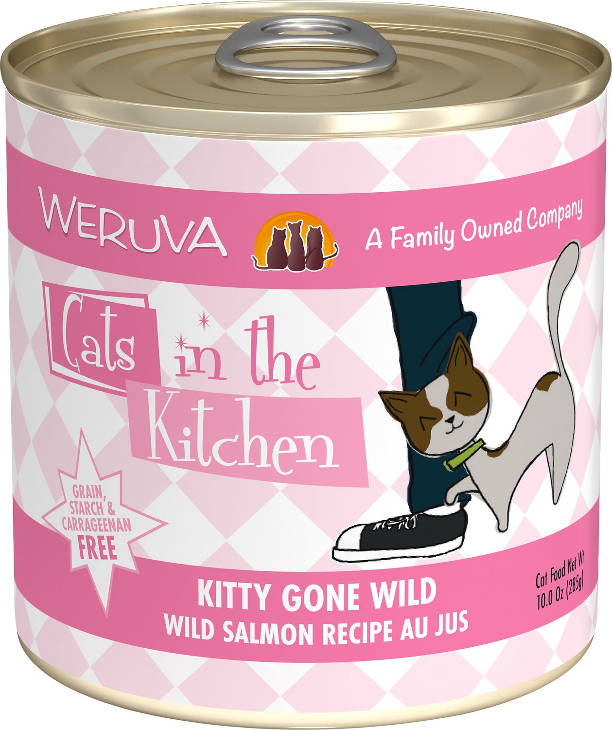 Weruva Cats In The Kitchen Kitty Gone Wild Salmon Recipe Au Jus Grain