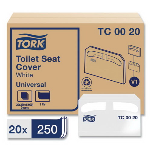 Tork TRKTC0020 Toilet Seat Cover  Half Fold  14.5 ...