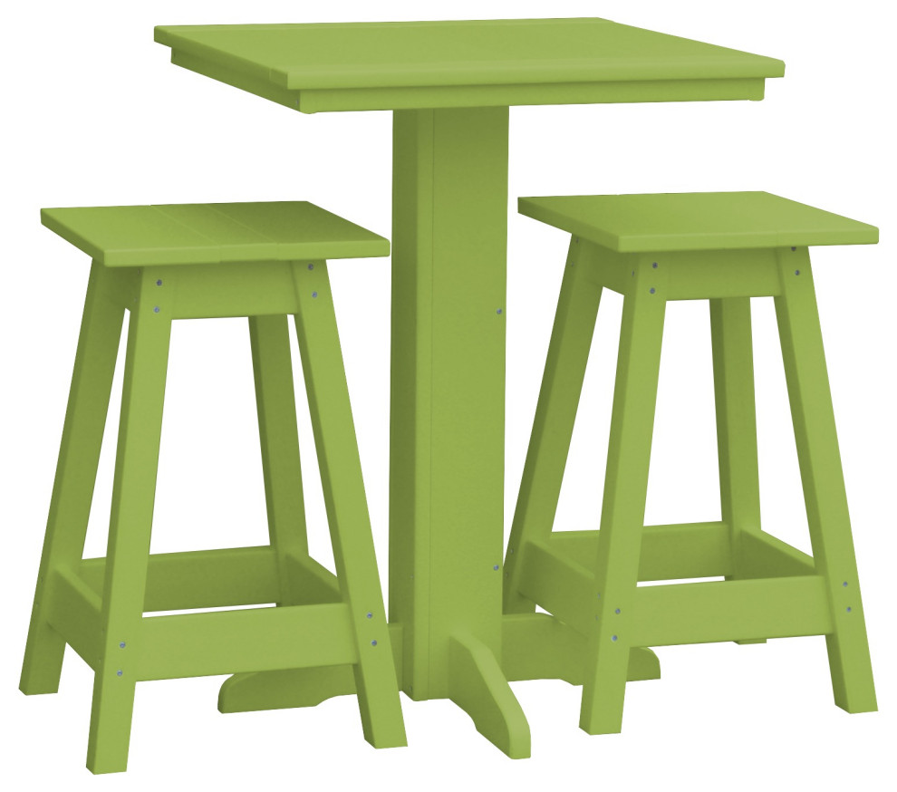 Poly Lumber Bistro Set   Contemporary   Outdoor Pub And Bistro Sets   by Furniture Barn USA  Houzz