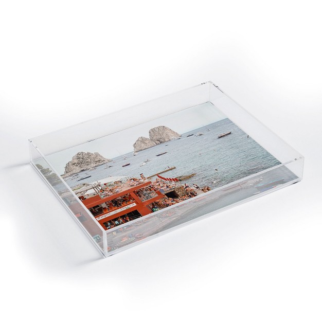 Henrike Schenk Travel Photography Capri Island Summer Acrylic Tray Deny Designs